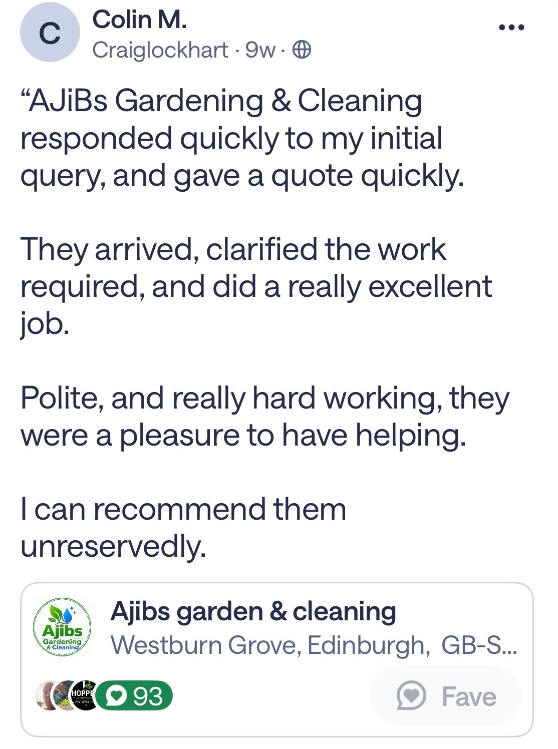 Customer review screenshot 12